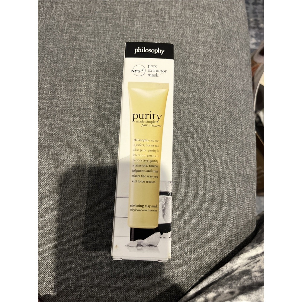 Philosophy Purity Made Simple Pore Extractor Clay Mask- 2.5 oz New in Box